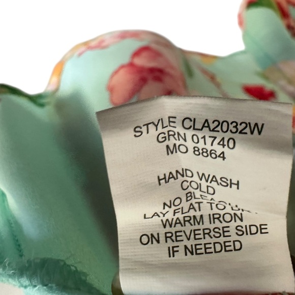 Figueroa & Flower Womens Floral Boho Peasant Tunic Top 2X Multicolor Lightweight - Picture 6 of 7